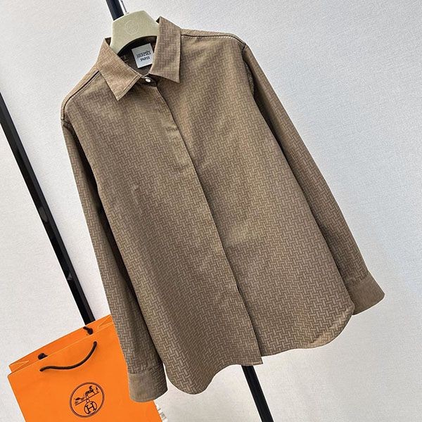 確保済み エルメス モチーフ メンズライク シャツ erh93401